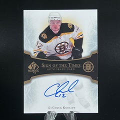 2007-08 SP Authentic Sign of the Times Chuck Kobasew #ST-CK Auto Bruins